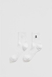 Rib Quarter Crew Sock